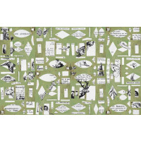Tapeta zwierzęta z papieru Wall&Deco WDLA2202 Les Animaux en Papier Contemporary 2022