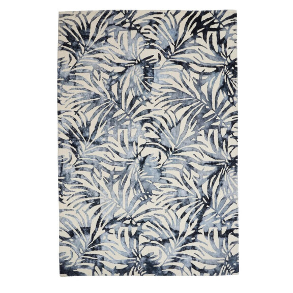 Dywan Liście BOTANICA Blue Handmade Collection Carpet Decor Fargotex