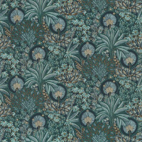 Tapeta orientalna roślinność Casamance 75391120 Persee Nuit D'orient