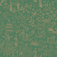 Tapeta orientalny ogród Boras Tapeter Oriental Garden 4271 Dreamy Escape
