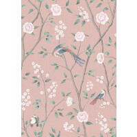 Tapeta botaniczna w stylu chinoiserie Boras Tapeter Paradise Birds 1901 Dreamy Escape