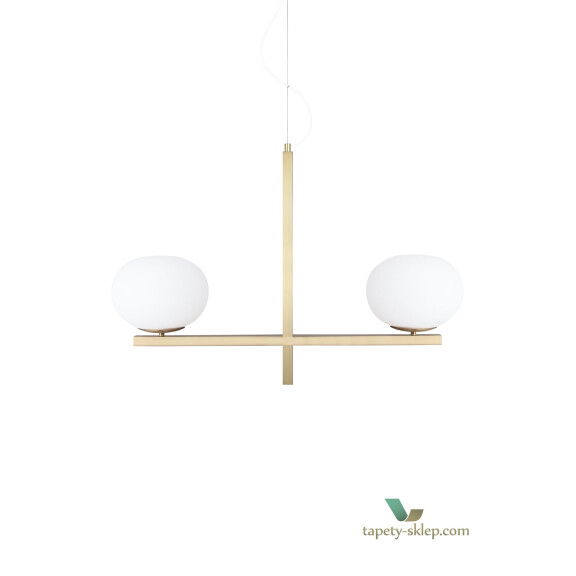 Lampa wisząca Gemini Brushed Brass 257665 Globen