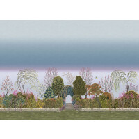 Mural botaniczny ogród Cole & Son Reverie 120/4010 The Gardens (zestaw 2 rolek)