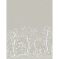 Mural drzewa Cole & Son Seasonal Woods Pearl 120/6023M The Gardens (zestaw 2 rolek)