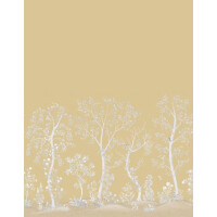Mural drzewa Cole & Son Seasonal Woods Pearl 120/6024M The Gardens (zestaw 2 rolek)