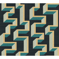 Tapeta naturalna labirynt efekt 3D Arte 72703 Detour Marqueterie