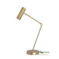 Lampa stołowa Hubble Read Brushed Brass 423365 Globen