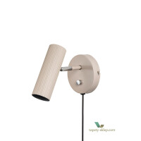 Kinkiet beżowy Hubble Beige 433302 Globen Ryflowany