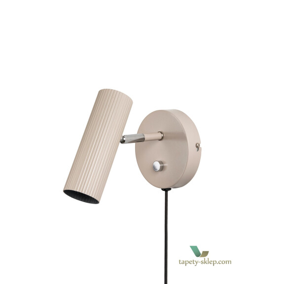 Kinkiet beżowy Hubble Beige 433302 Globen Ryflowany