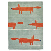 Dywan w lisy Scion Mr Fox Mint Poppy 25313