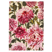 Dywan w kwiaty dalii Harlequin DAHLIA FUCHSIA PALM 142402