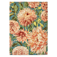 Dywan w kwiaty dalii Harlequin DAHLIA CORAL WILDERNESS 142408
