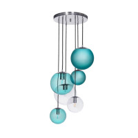 Lampa wisząca Bacan Famlight Baltic Green 6 kul