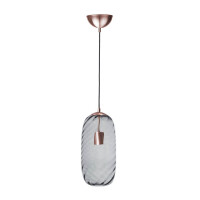 Lampa wisząca Famlight Chloe Złota Miedź Szara