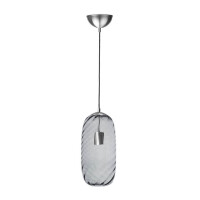 Lampa wisząca Famlight Chloe Srebrna Szara