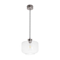 Lampa wisząca Famlight Jawa Transparentna Srebrna