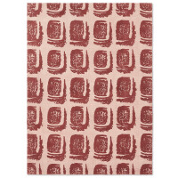 Dywan geometryczny WOODBLOCK RED 163003