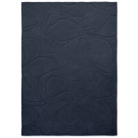 Granatowy dywan w kwiaty ROMANTIC MAGNOLIA DARK BLUE 162708