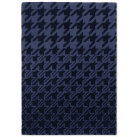 Nowoczesny dywan w pepitkę HOUNDSTOOTH BLUE 162808