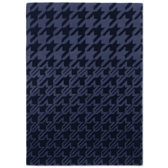 Nowoczesny dywan w pepitkę HOUNDSTOOTH BLUE 162808