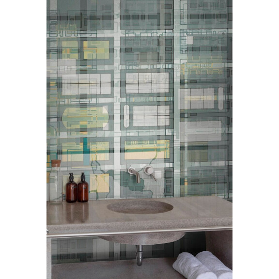 Fototapeta łazienkowa retro Wall&Deco WET_SV2201 Smallville WET SYSTEM 2022