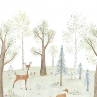 Mural las z sarnami i lisami Casadeco OUAT 88237503 M The Enchanted Forest With Doe Once Upon A Time