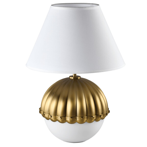 Elegancka lampa stołowa złota Pralines T01282BR Cosmo Light