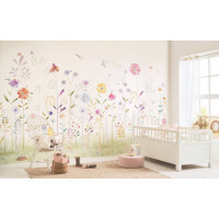 Mural polne kwiaty i zwierzęta Casadeco OUAT 88557812 L The Garden Small World Full Once Upon A Time