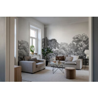 Fototapeta las Rebel Walls R13053 Bellewood Black Toile Rebel Favorites