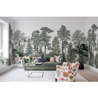 Fototapeta skandynawski las Rebel Walls R17202 Scandinavian Bellewood Frost Rebel Favorites