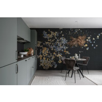 Fototapeta roślinna Rebel Walls R19297 Fragile Beauty Dark Blue Imperfections