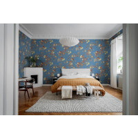 Fototapeta kwiaty Rebel Walls R19324 Blooming Garden Turquoise Imperfections