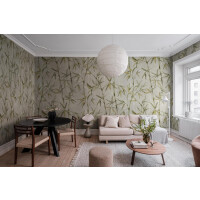 Fototapeta bambusowy ogród Rebel Walls R19338 Bamboo Garden Green Imperfections