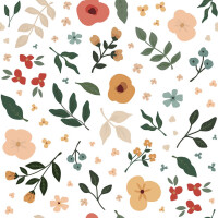 Tapeta kwiatki Lilipinso H0658 Floral Silhouettes