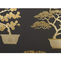 Tapeta drzewa w doniczkach Sanderson 217109 Penjing Water Garden