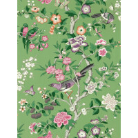 Tapeta botaniczna w stylu chinoiserie Sanderson 217110 Chinoiserie Hall Water Garden