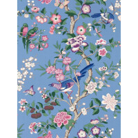 Tapeta botaniczna w stylu chinoiserie Sanderson 217111 Chinoiserie Hall Water Garden