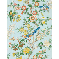 Tapeta botaniczna w stylu chinoiserie Sanderson 217112 Chinoiserie Hall Water Garden