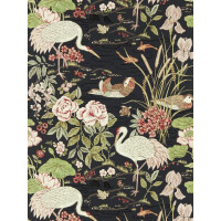Tapeta botaniczna wodny ogród Sanderson 217123 Crane & Frog Water Garden