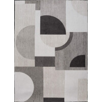 ! 1 szt OKAZJA ! Dywan geometryczny Art-Deco JULES FLIPO BAUHAUS IVORY WHITE 9157 Rozmiar: 170X240 CM