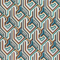 Tkanina welurowa geometryczna Camengo 30840237 Gugg Velvet Bilbao Velvet