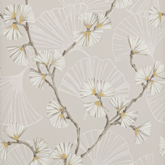 Tapeta kwiaty i gałęzie Jane Churchill J183W-01 Snow Flower Atmosphere VI