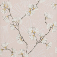 Tapeta kwiaty i gałęzie Jane Churchill J183W-02 Snow Flower Atmosphere VI