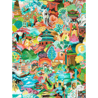 Tapeta w orientalnym stylu Harlequin 112919 Journey of Discovery Colour III