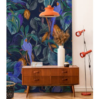 Mural papugi Wallcolors Blue Parrots 8042 Dzień Dobry