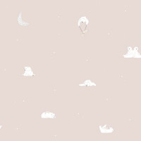 Tapeta śpiące misie ICH Wallpaper 7003-3 Bonne Nuit Noa