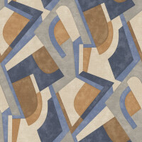 Tapeta geometryczna retro GrandecoBoutique MU3408 Muse