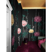 Fototapeta bambus i chryzantemy London Art Fuki KTN10 C Tale Books: Kimono