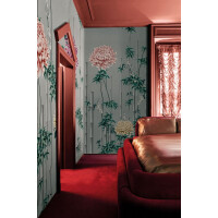 Fototapeta bambus i chryzantemy London Art Fuki KTN10 D Tale Books: Kimono
