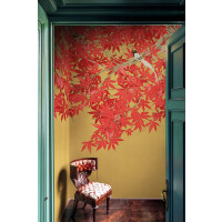Fototapeta czerwony klon japoński London Art Tsukesage knm20 A Tale Books: Kimono
